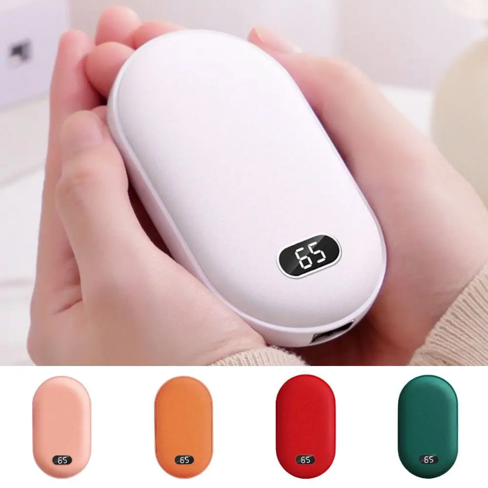 2-in-1 Hand Warmer Power Bank - 10000mAh Fast Heating, USB-C Rechargeable