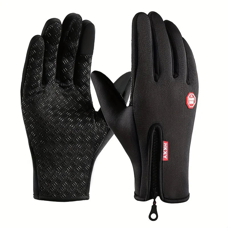 Men's Thermal Gloves - Winter Grip, Anti-Slip & Touchscreen