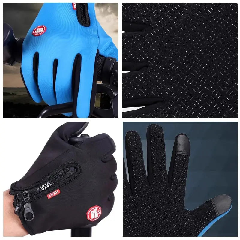Men's Thermal Gloves - Winter Grip, Anti-Slip & Touchscreen