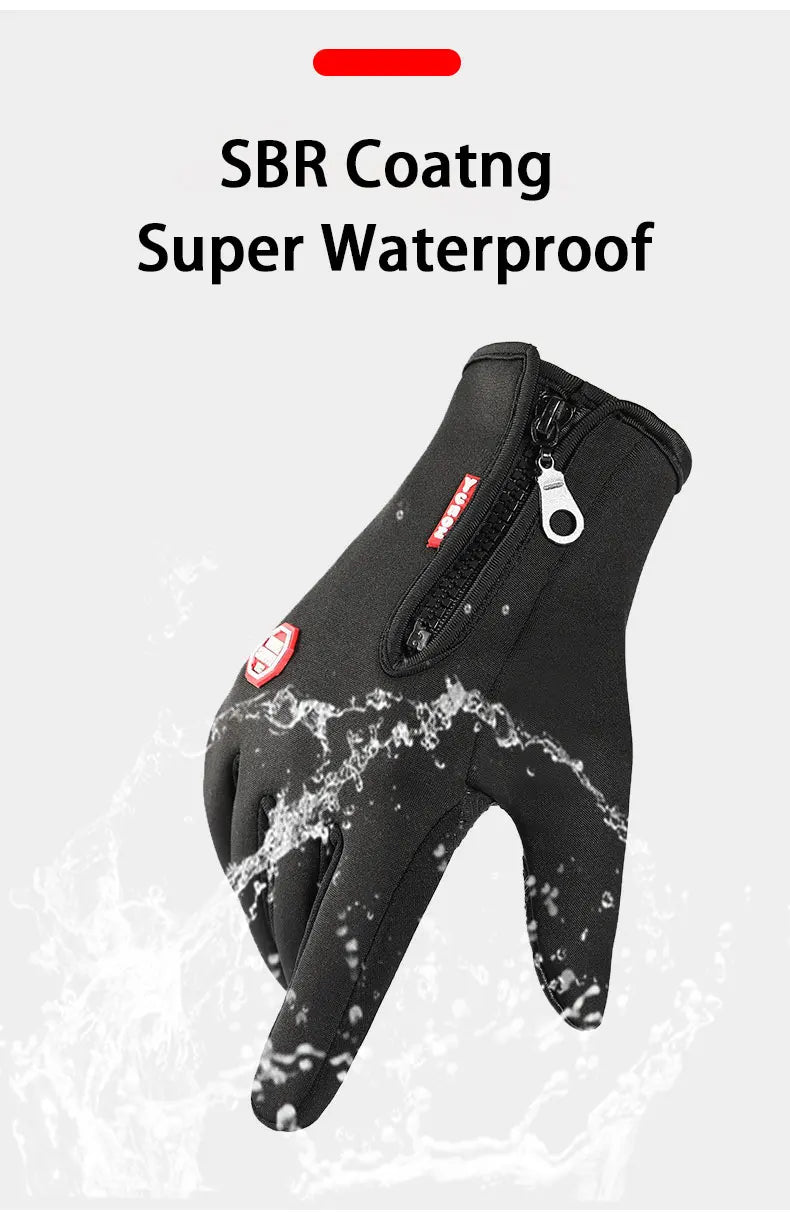 Men's Thermal Gloves - Winter Grip, Anti-Slip & Touchscreen