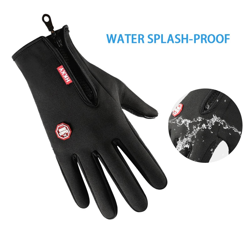 Men's Thermal Gloves - Winter Grip, Anti-Slip & Touchscreen